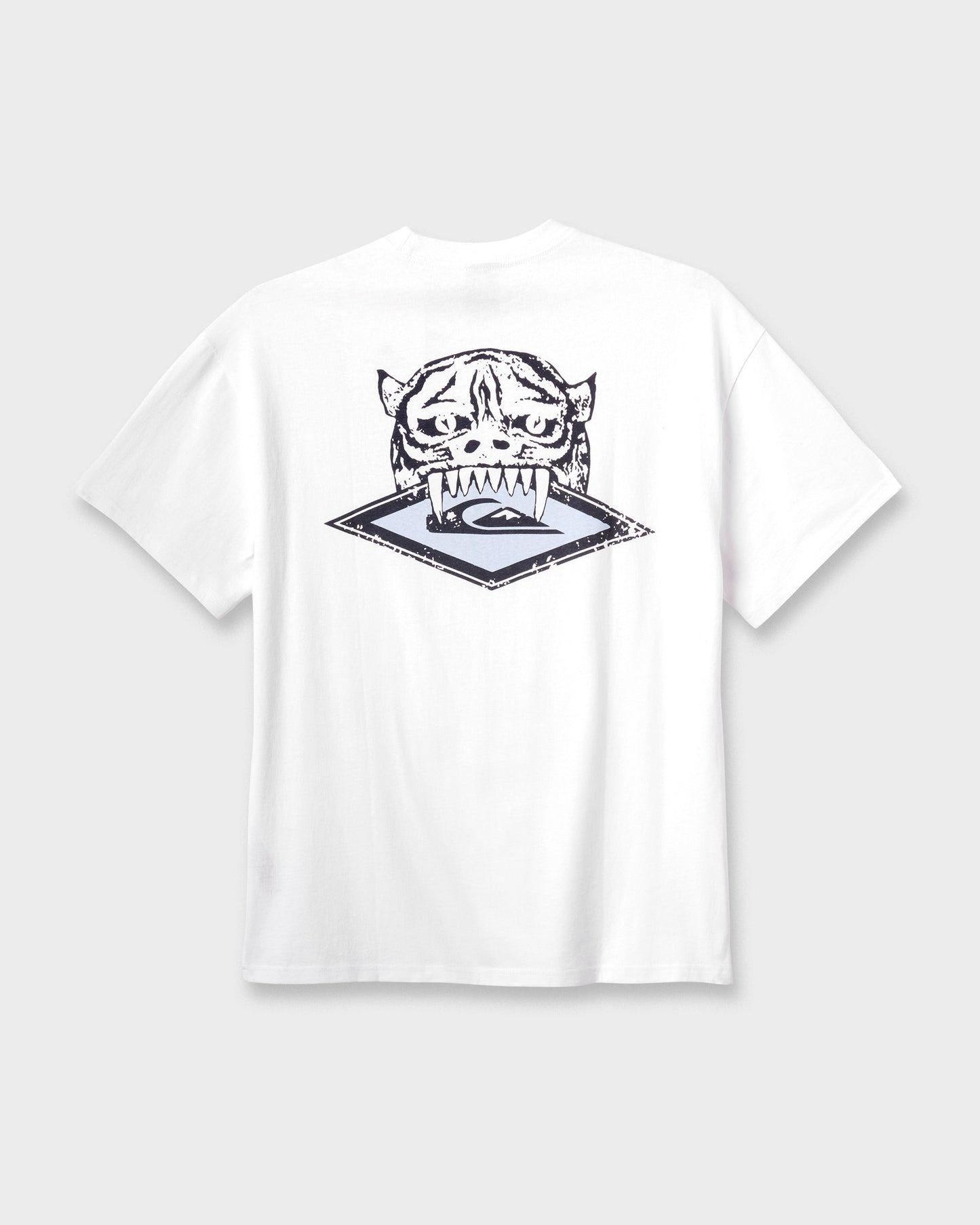 Jungle Cat Heavy Weight T-shirt - White Quick Silver White