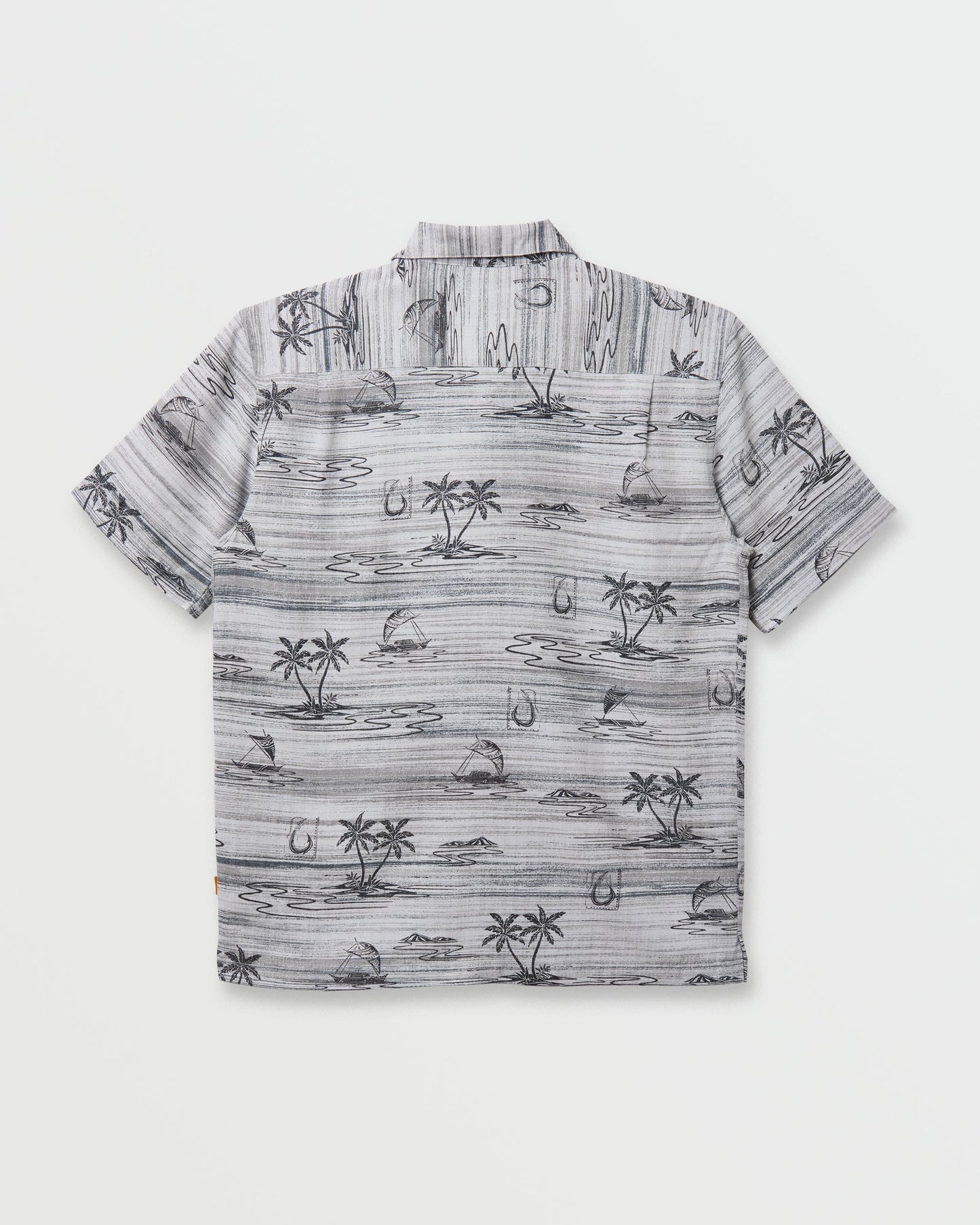 Waterman Island Daze Short Sleeve Shirt - Phantom Quick Silver Phantom
