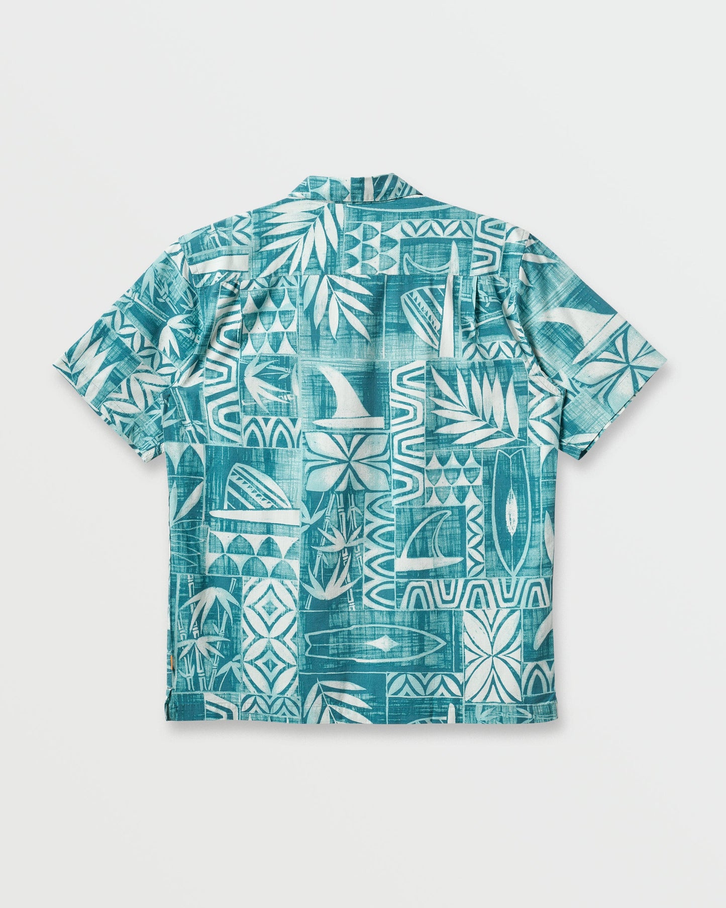 Waterman Talk Story Short Sleeve Shirt - Aqua Sea Quick Silver Aqua Sea