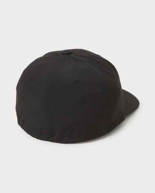 Amped Up Flexifit Hat - Black Quick Silver Black