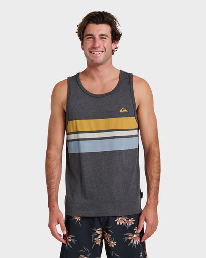 Og Stripe Tank - Charcoal Heather Quick Silver Charcoal Heather