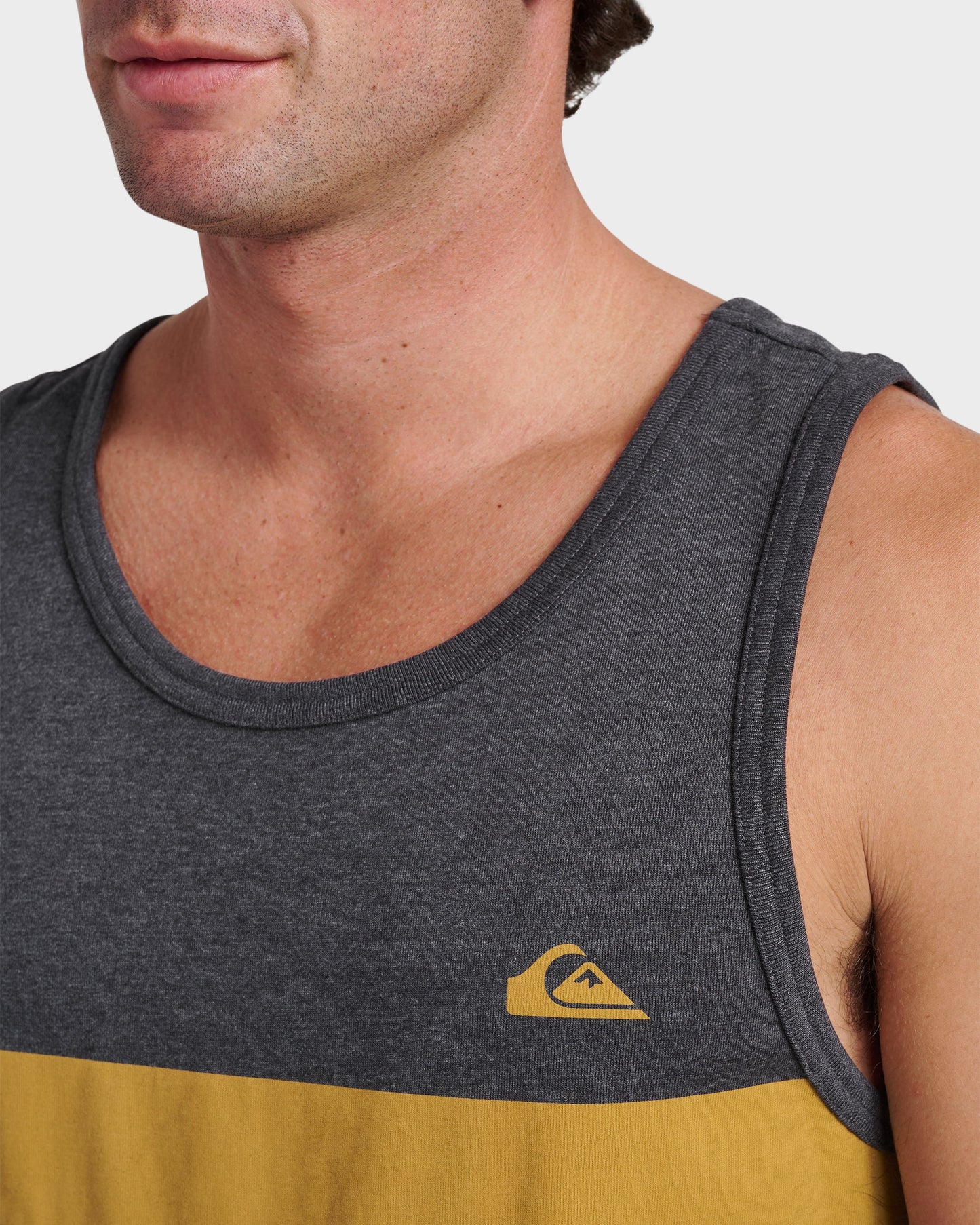 Og Stripe Tank - Charcoal Heather Quick Silver Charcoal Heather