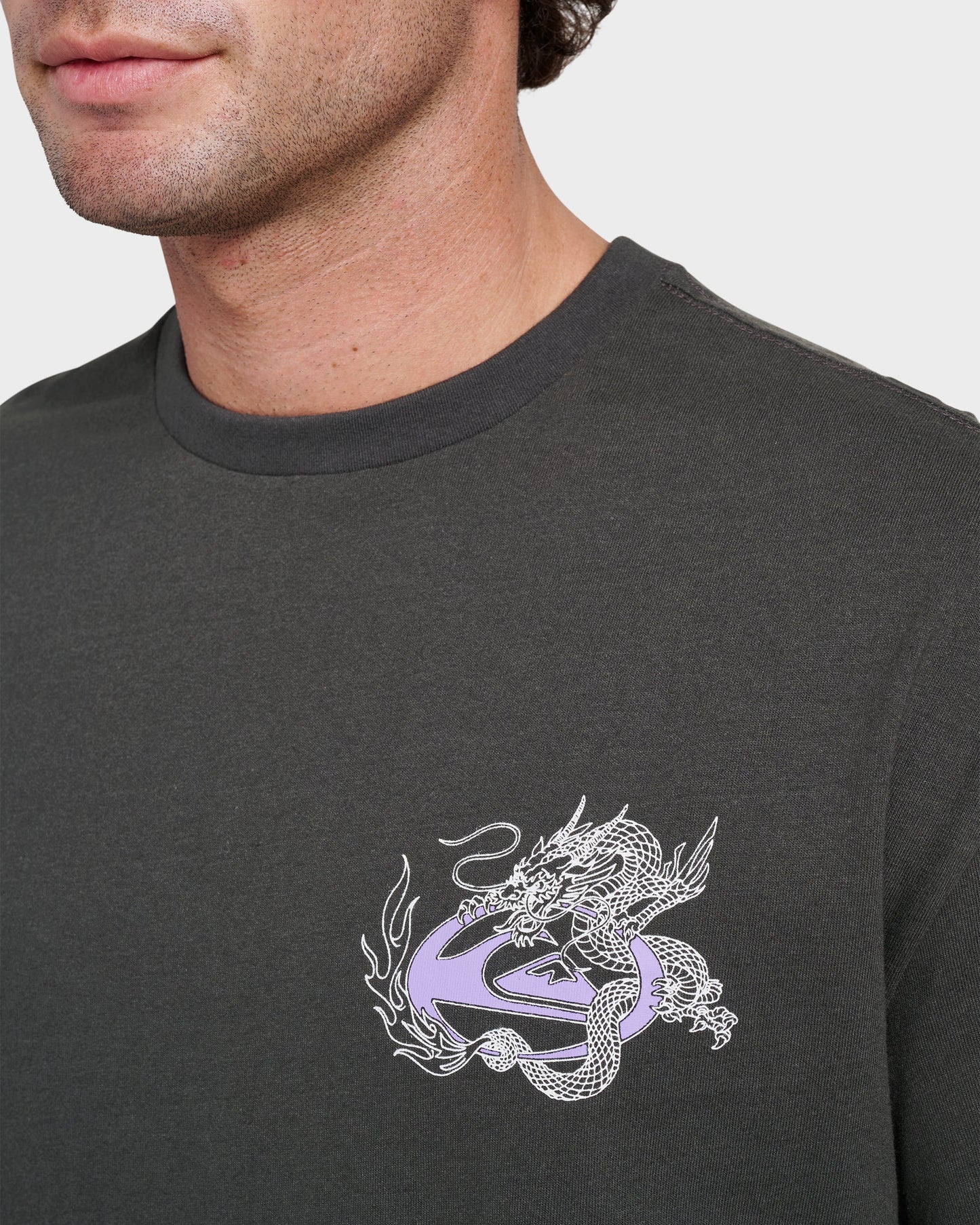 Dragon Master Heavy Weight T-shirt - Phantom Quick Silver Phantom