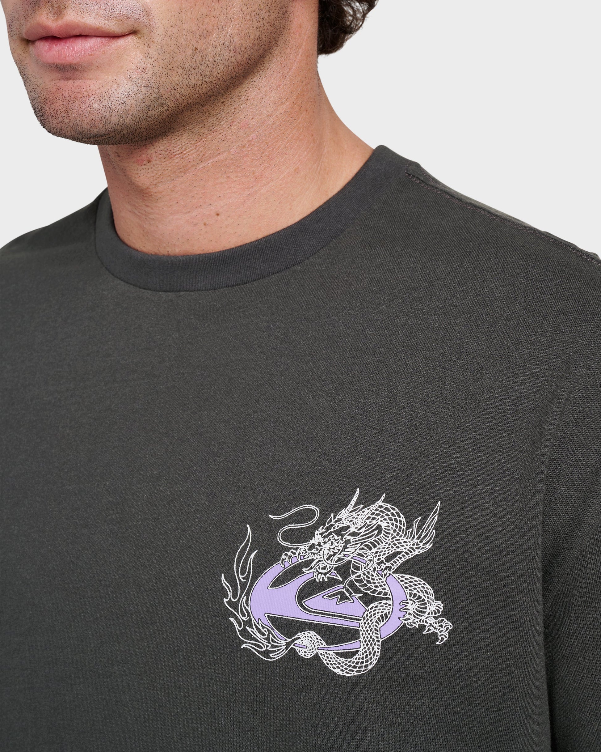 Dragon Master Heavy Weight T-shirt - Phantom Quick Silver Phantom