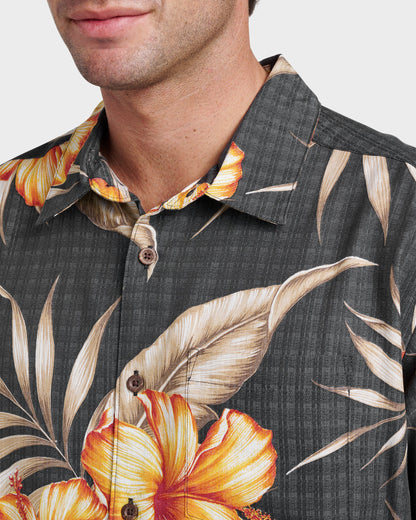 Waterman Tropical Dream Shirt - Black Quick Silver Black