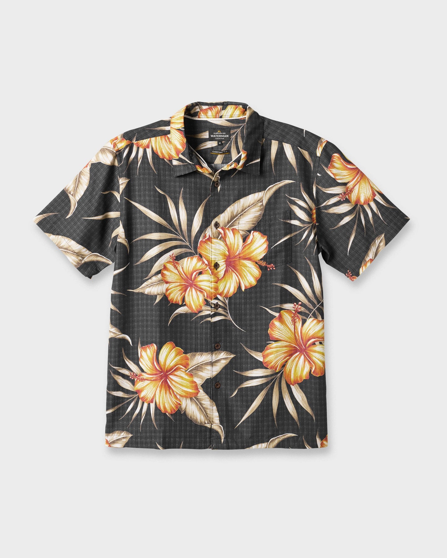 Waterman Tropical Dream Shirt - Black Quick Silver Black