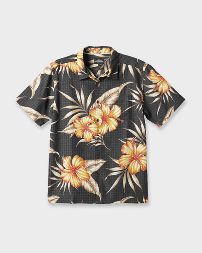 Waterman Tropical Dream Shirt - Black Quick Silver Black