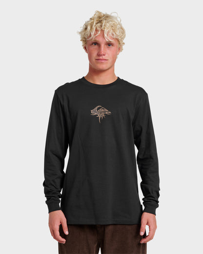 Three Piece Long Sleeve T-shirt - Black Quick Silver Black