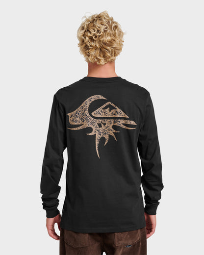 Three Piece Long Sleeve T-shirt - Black Quick Silver Black