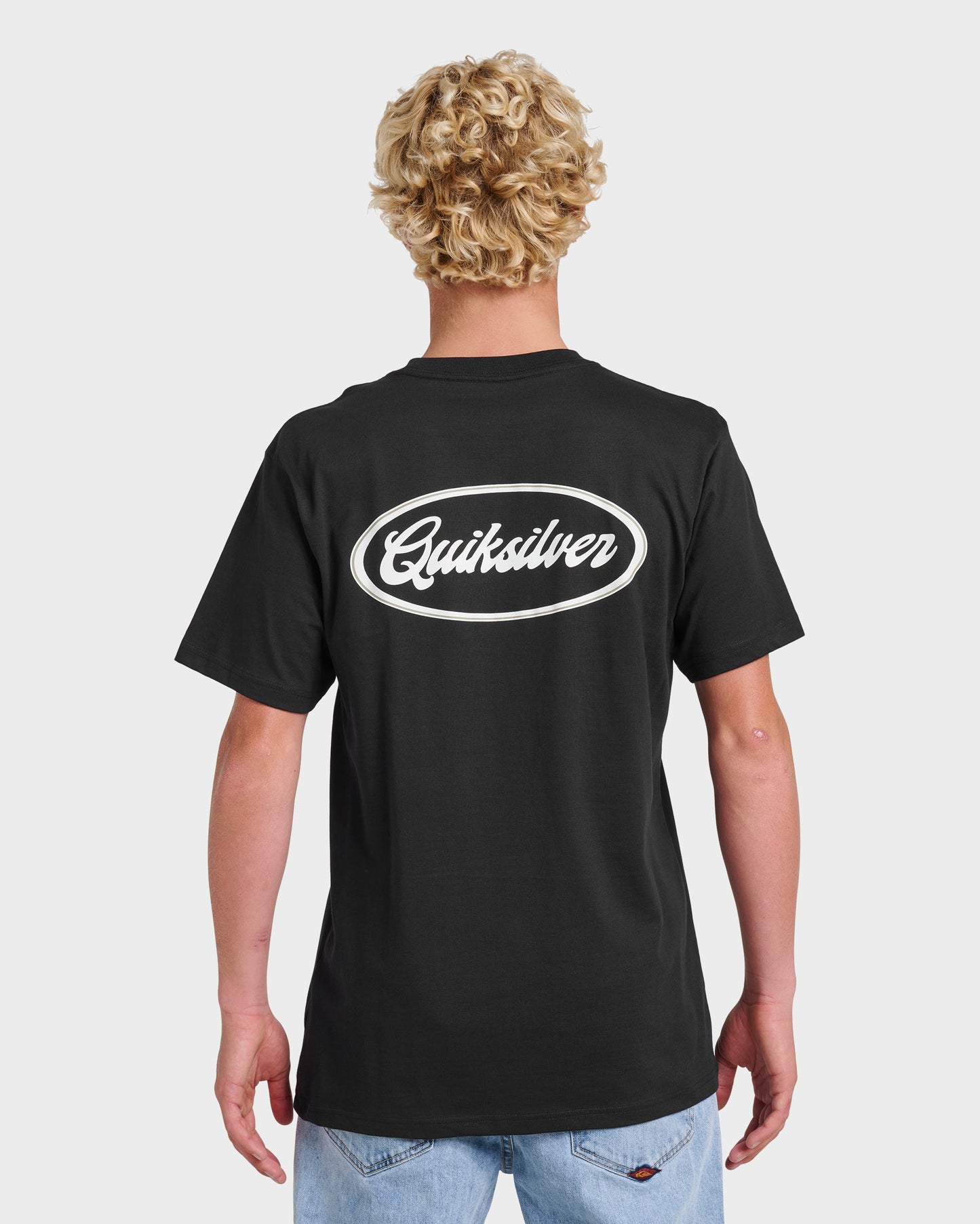 Mechanics Script Classic T-shirt - Black Quick Silver Black