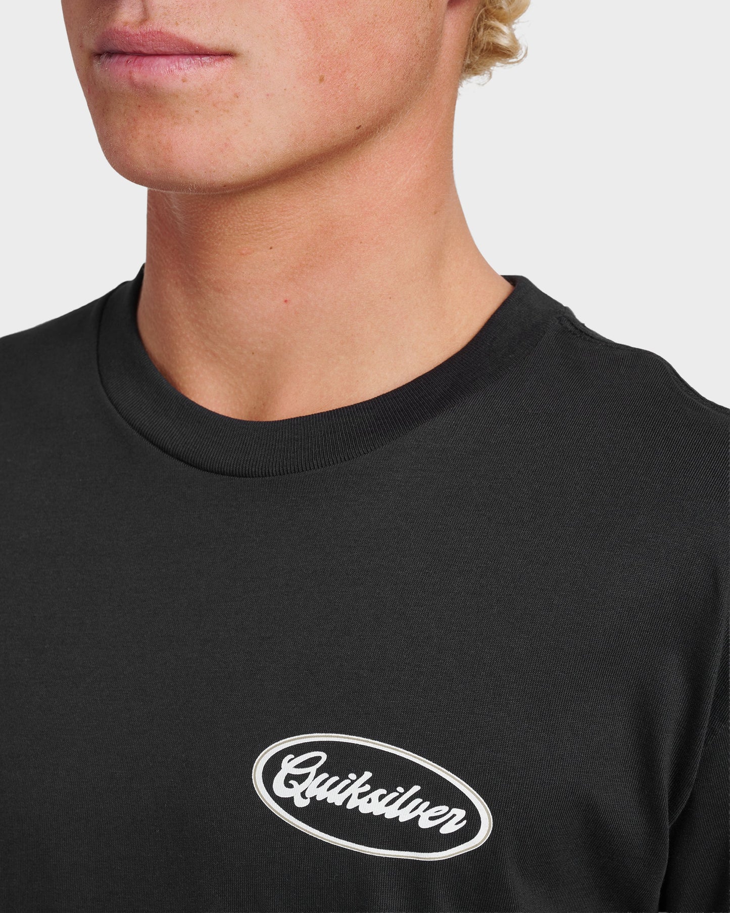 Mechanics Script Classic T-shirt - Black Quick Silver Black