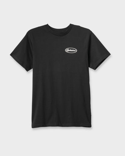 Mechanics Script Classic T-shirt - Black Quick Silver Black