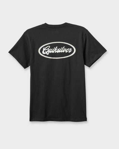 Mechanics Script Classic T-shirt - Black Quick Silver Black