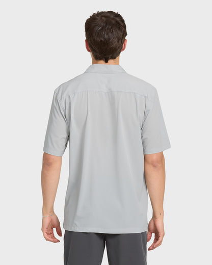Chaser Short Sleeve Woven Shirt - High Rise Quick Silver High Rise