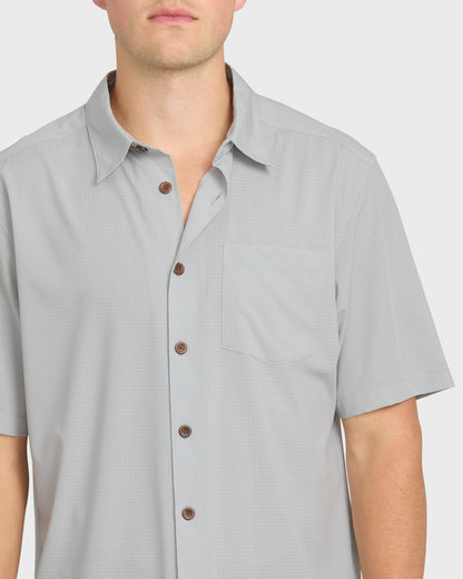 Chaser Short Sleeve Woven Shirt - High Rise Quick Silver High Rise