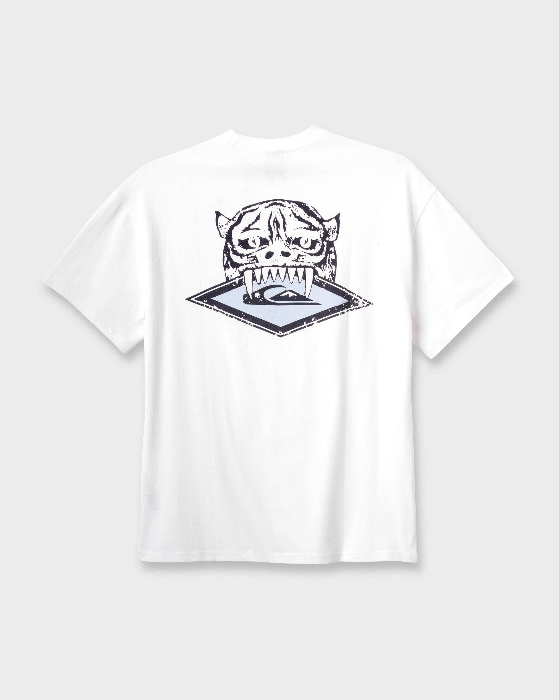 Jungle Cat Heavy Weight T-shirt - White Quick Silver White