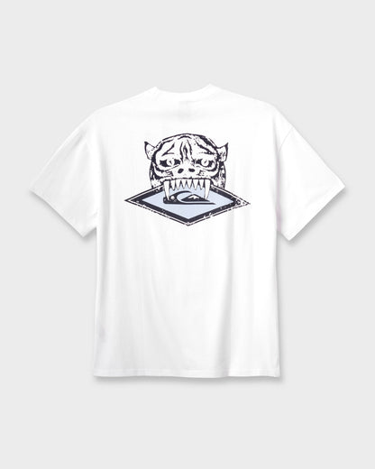 Jungle Cat Heavy Weight T-shirt - White Quick Silver White