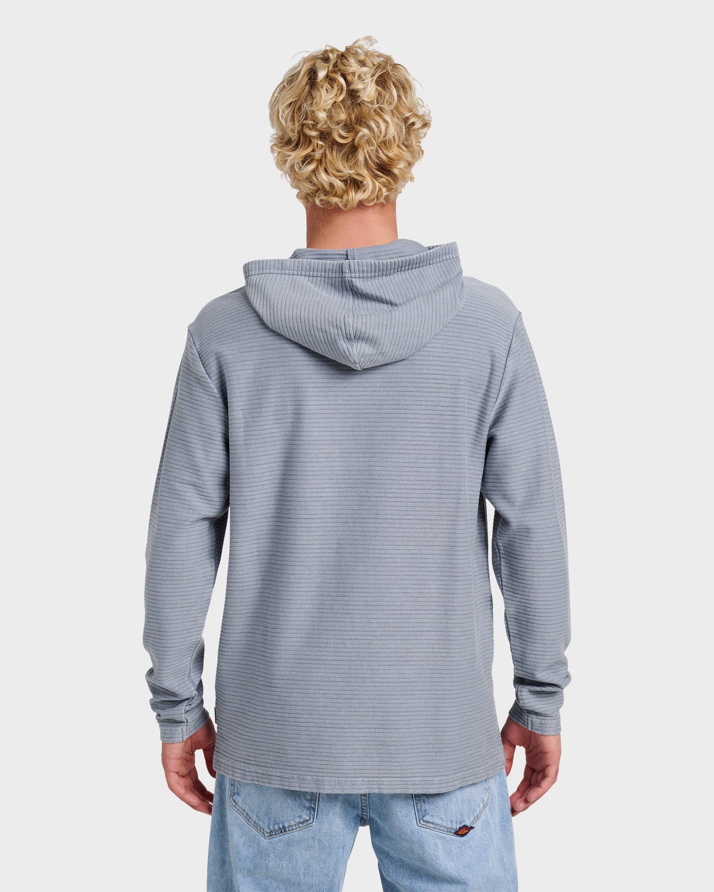 Alamitos Long Sleeve Hooded Top - China Blue Quick Silver China Blue