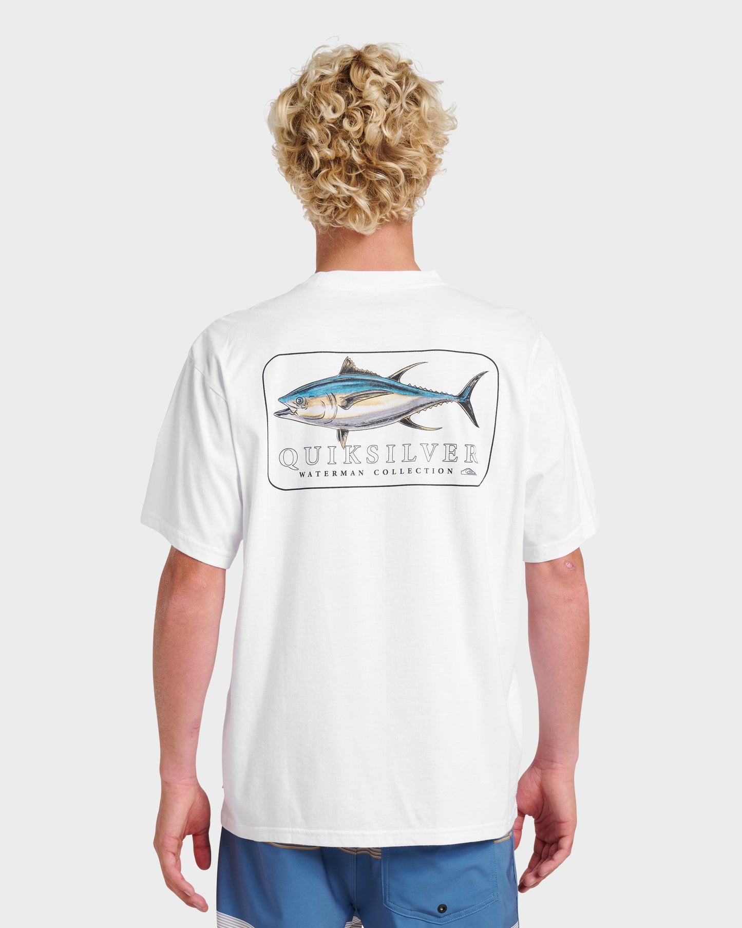 Waterman Yellowfinner Classic T-shirt - White Quick Silver White