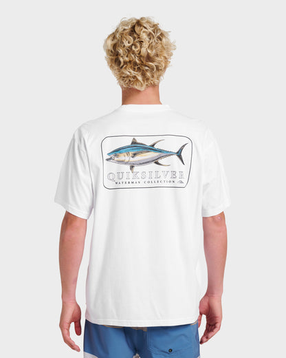 Waterman Yellowfinner Classic T-shirt - White Quick Silver White