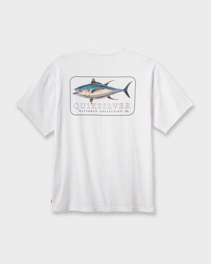 Waterman Yellowfinner Classic T-shirt - White Quick Silver White