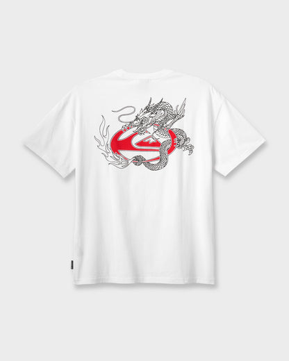 Dragon Master Heavy Weight T-shirt - White Quick Silver White