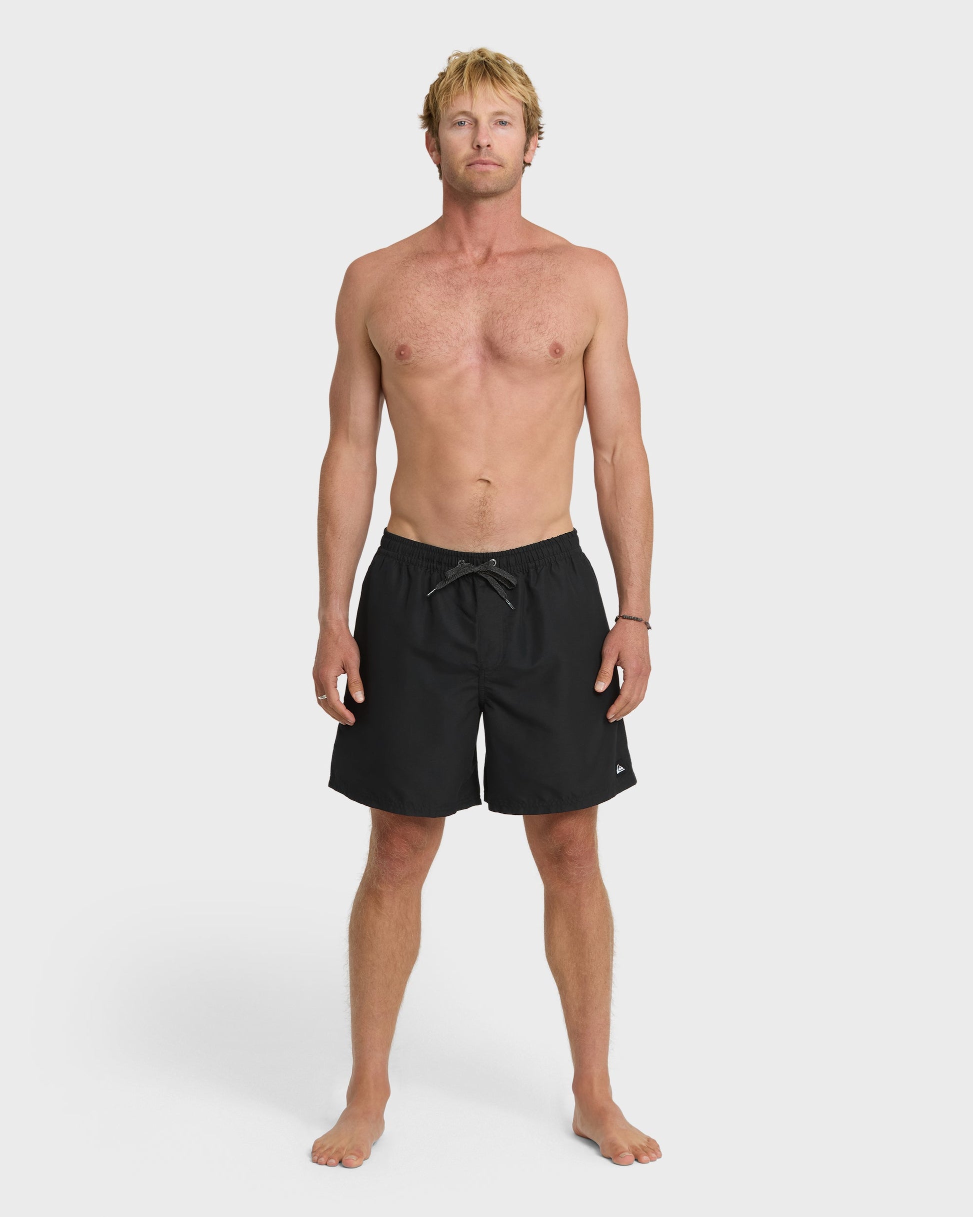 Everyday Solid 17" Swim Trunks - Black Quick Silver Black