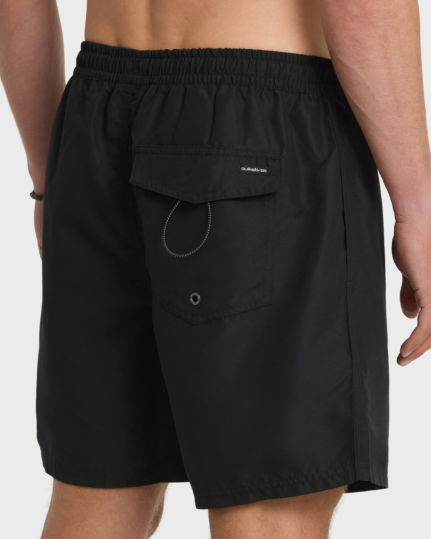 Everyday Solid 17" Swim Trunks - Black Quick Silver Black