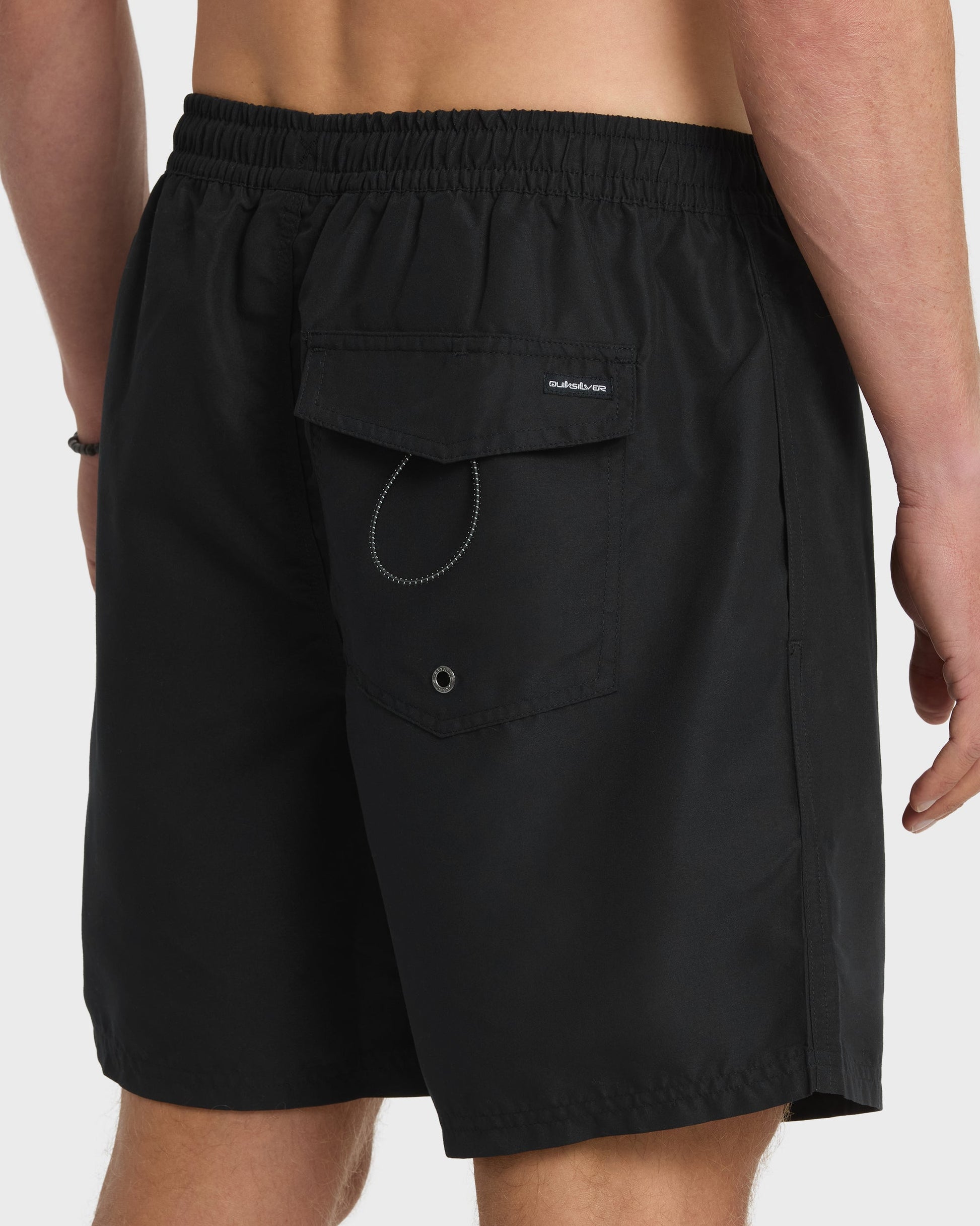 Everyday Solid 17" Swim Trunks - Black Quick Silver Black