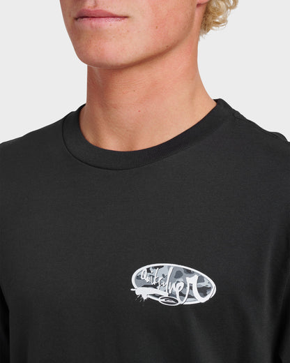 Impaired Camo Long Sleeve T-shirt - Black Quick Silver Black
