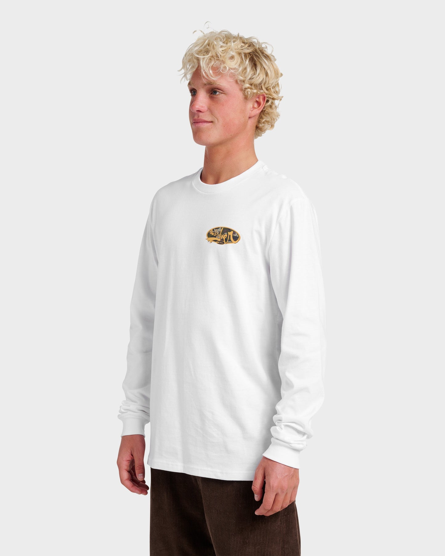 Impaired Camo Long Sleeve T-shirt - White Quick Silver White