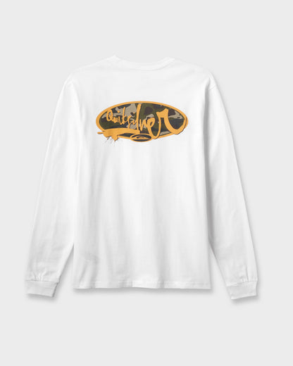 Impaired Camo Long Sleeve T-shirt - White Quick Silver White