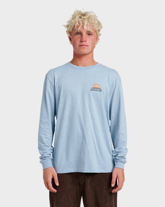 Dawn Patrol Long Sleeve T-shirt - Ashley Blue Heather Quick Silver Ashley Blue Heather