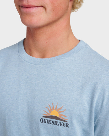 Dawn Patrol Long Sleeve T-shirt - Ashley Blue Heather Quick Silver Ashley Blue Heather