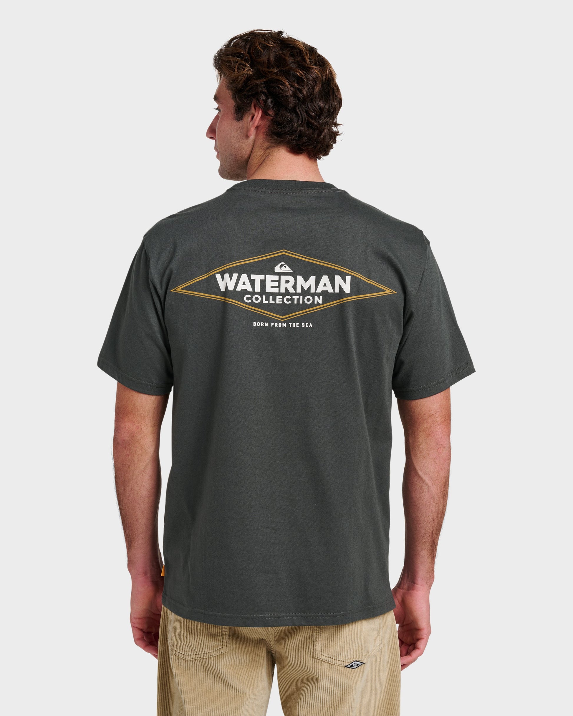 Waterman Diamond Classic T-shirt - Phantom Quick Silver Phantom