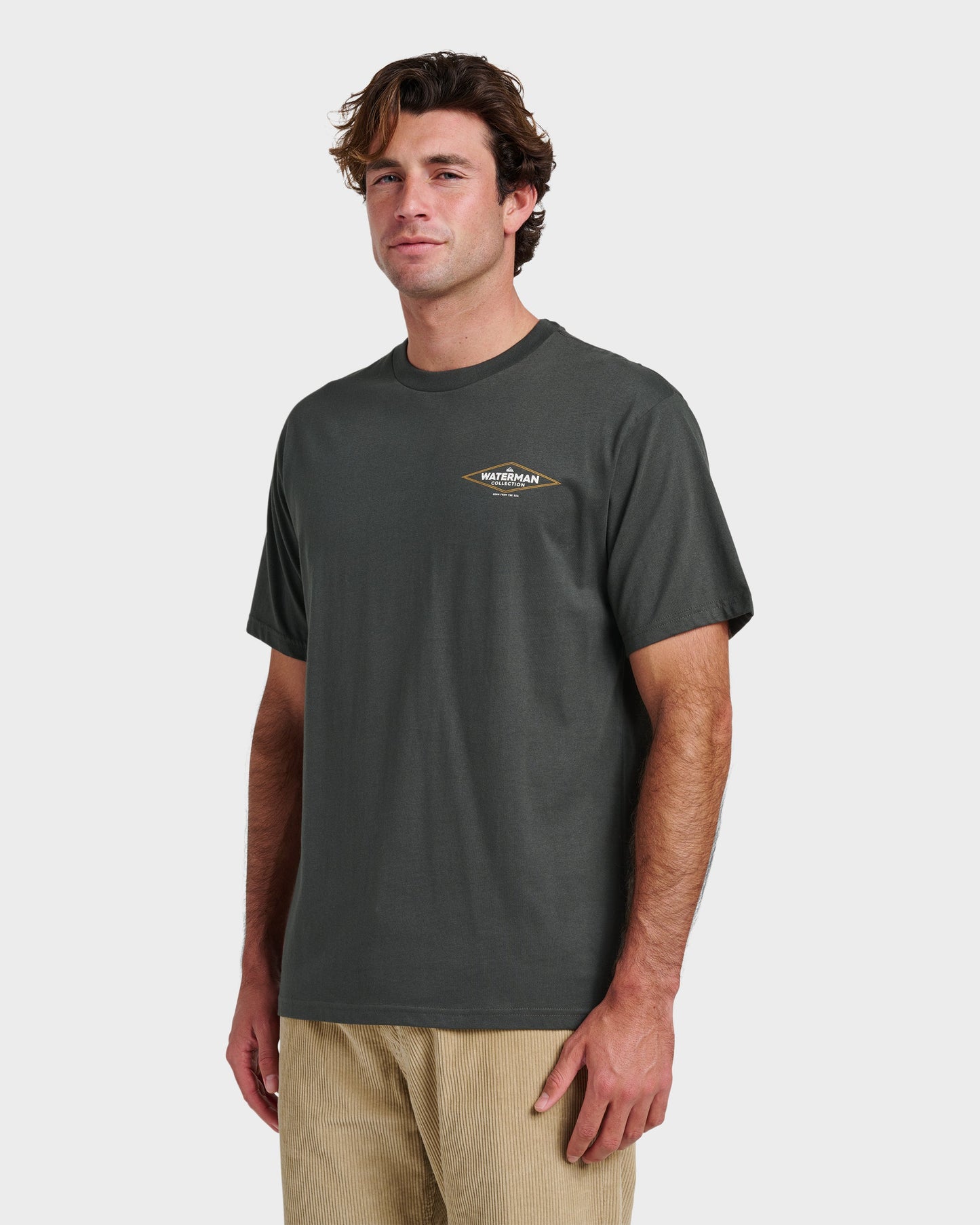 Waterman Diamond Classic T-shirt - Phantom Quick Silver Phantom