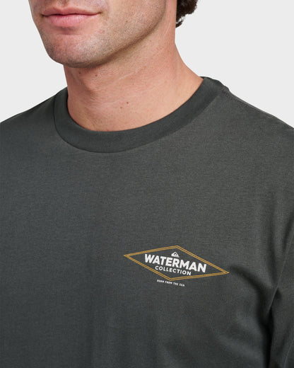 Waterman Diamond Classic T-shirt - Phantom Quick Silver Phantom