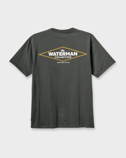 Waterman Diamond Classic T-shirt - Phantom Quick Silver Phantom