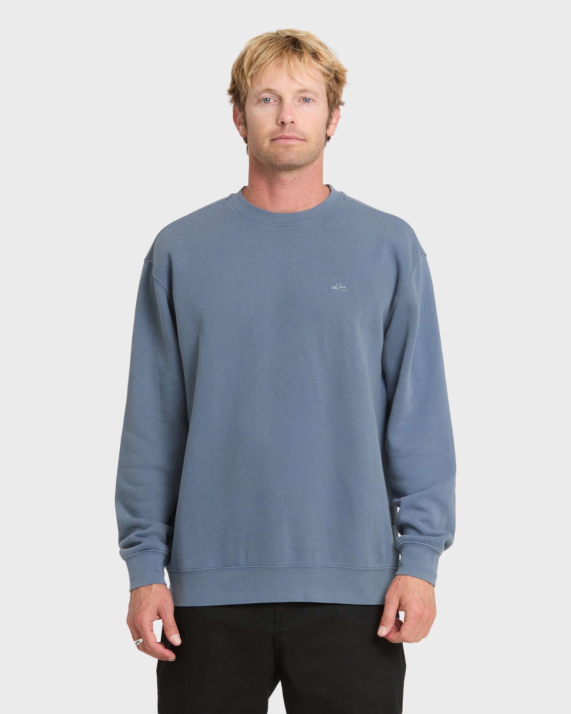 Saltwater Crewneck Sweatshirt - China Blue Quick Silver China Blue