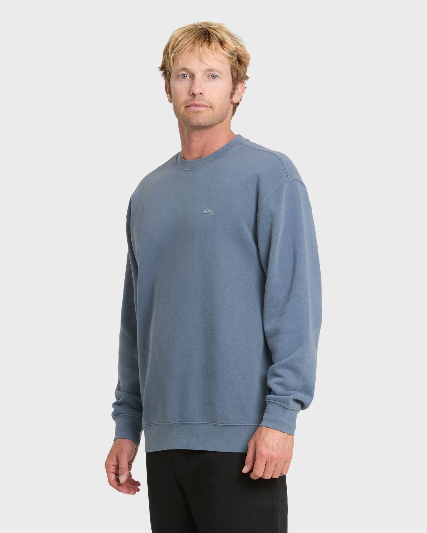 Saltwater Crewneck Sweatshirt - China Blue Quick Silver China Blue