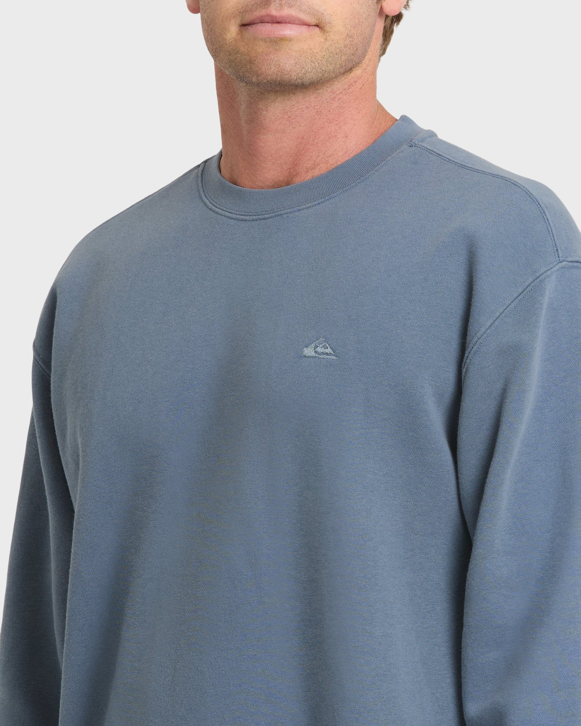 Saltwater Crewneck Sweatshirt - China Blue Quick Silver China Blue