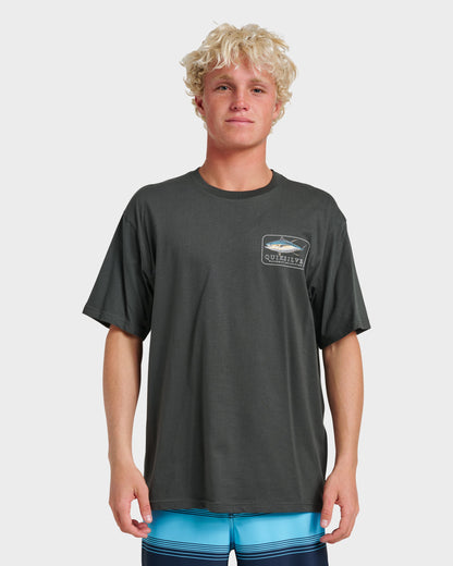 Waterman Yellowfinner Classic T-shirt - Phantom Quick Silver Phantom