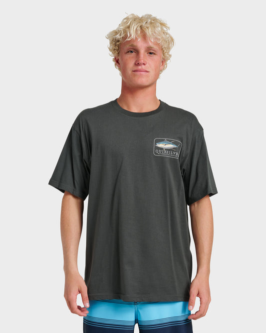 Waterman Yellowfinner Classic T-shirt - Phantom Quick Silver Phantom