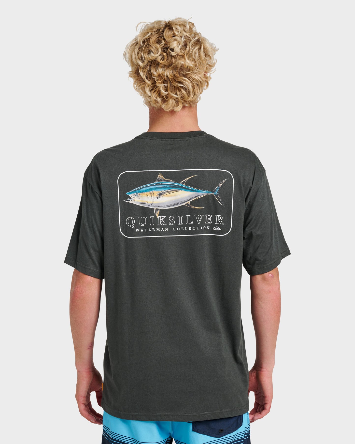Waterman Yellowfinner Classic T-shirt - Phantom Quick Silver Phantom