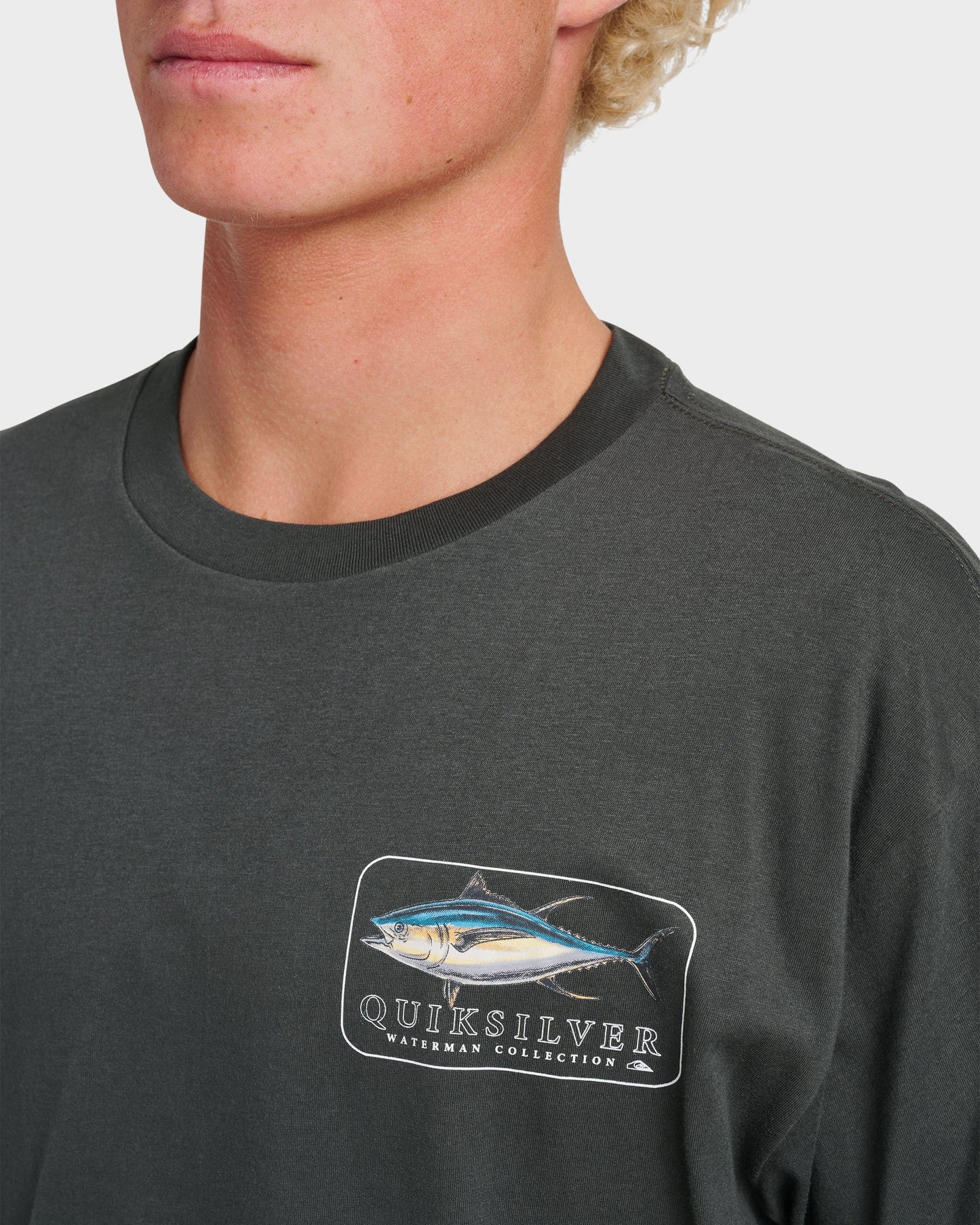 Waterman Yellowfinner Classic T-shirt - Phantom Quick Silver Phantom