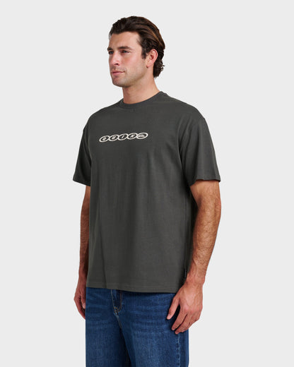 Linked Heavy Weight T-shirt - Phantom Quick Silver Phantom