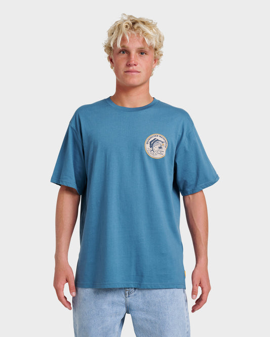 Waterman Catch & Release Classic T-shirt - Real Teal Quick Silver Real Teal