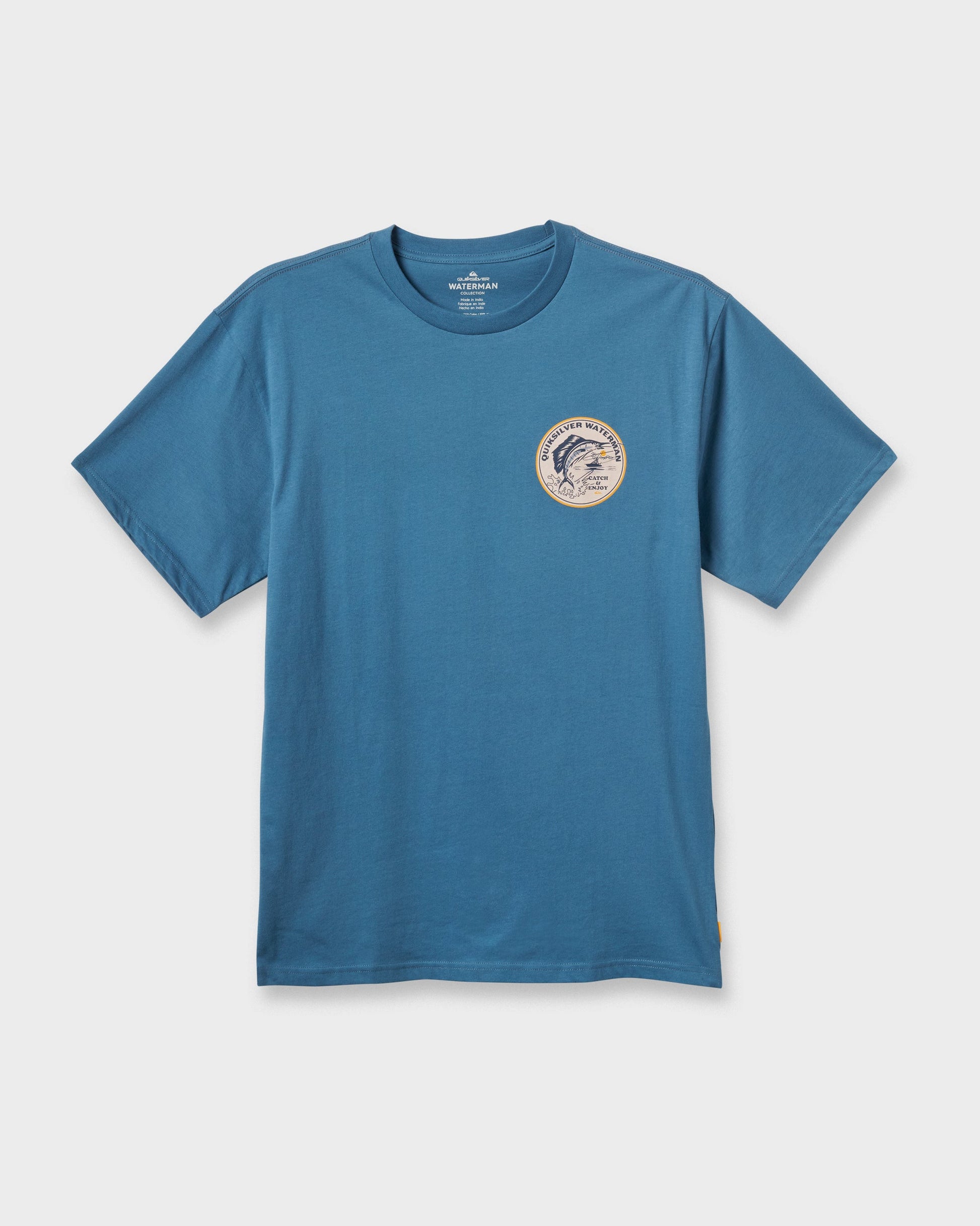 Waterman Catch & Release Classic T-shirt - Real Teal Quick Silver Real Teal