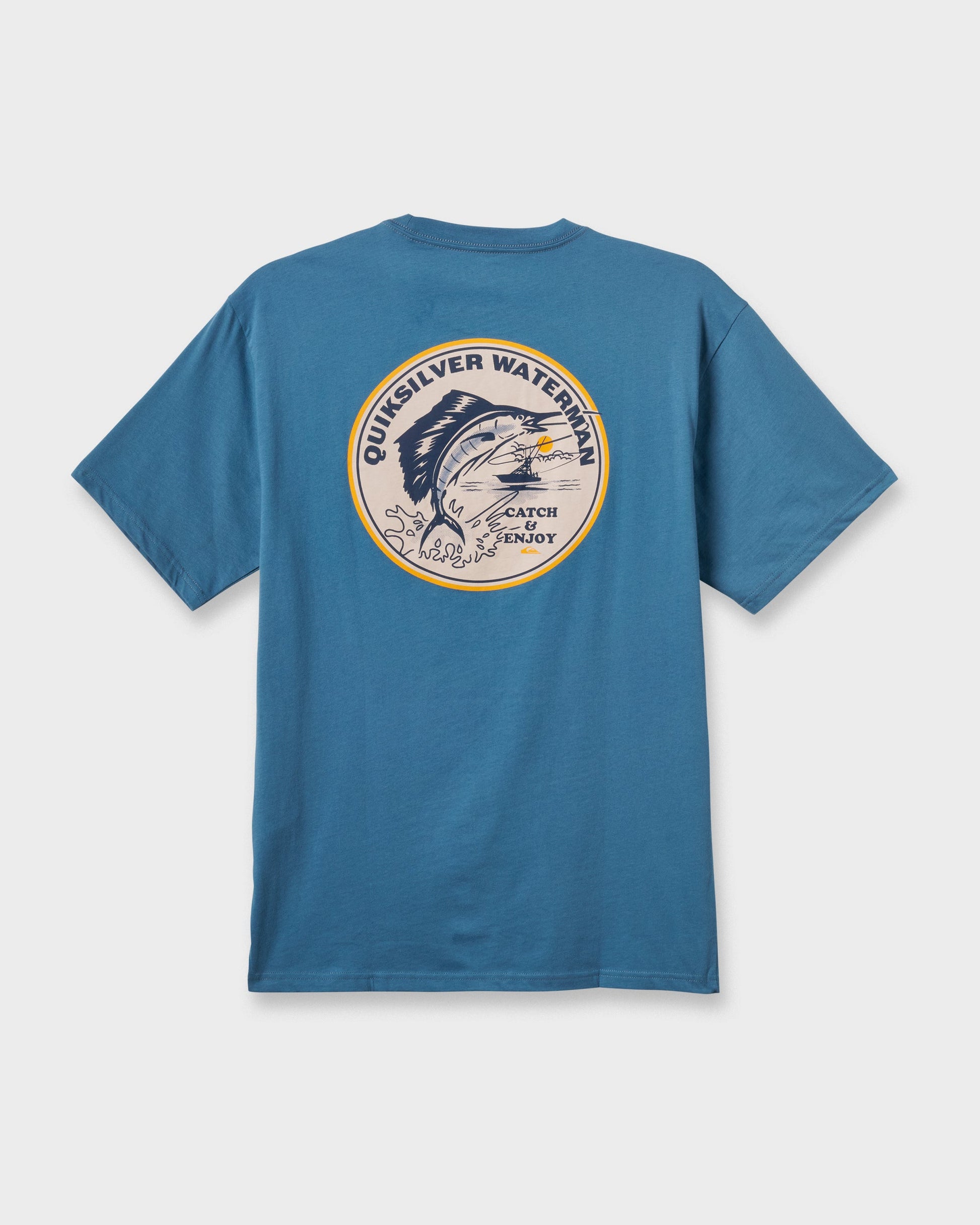 Waterman Catch & Release Classic T-shirt - Real Teal Quick Silver Real Teal