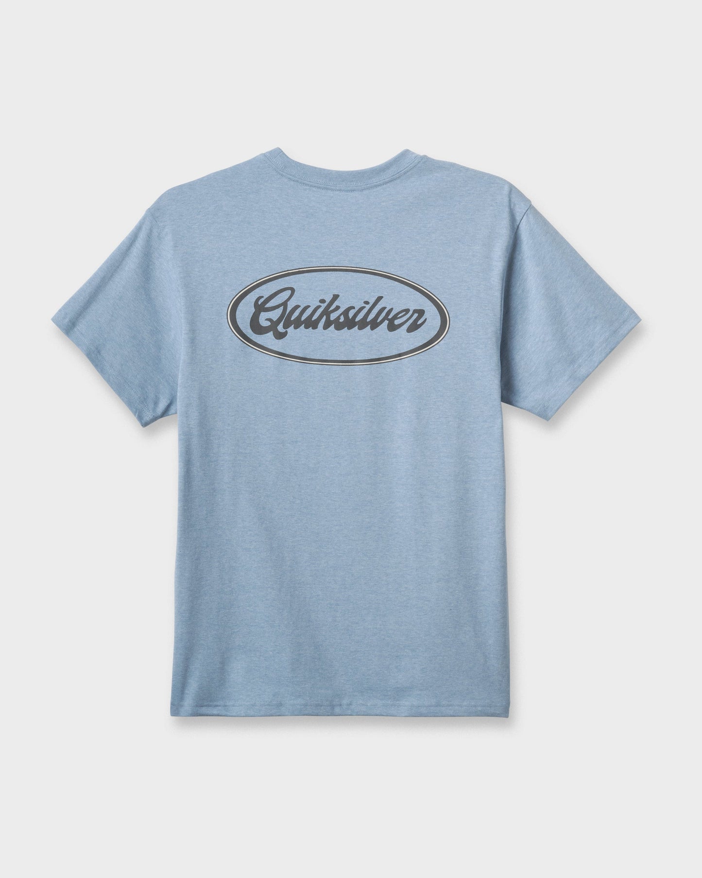 Mechanics Script Classic T-shirt - Ashley Blue Heather Quick Silver Ashley Blue Heather